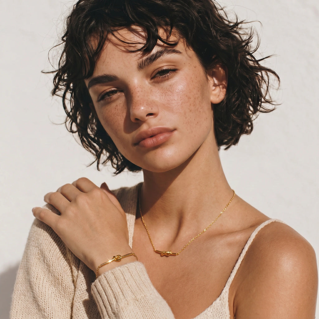 Armband mit gedrehtem Knoten